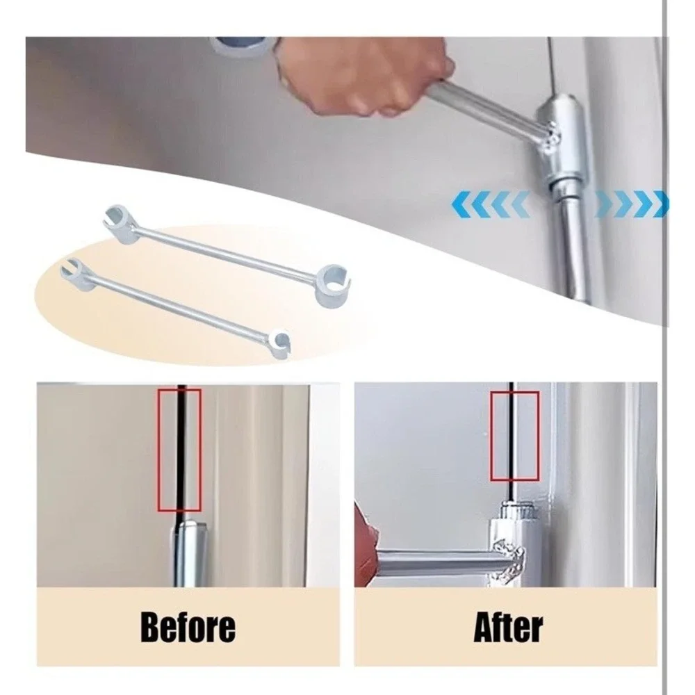 Door Hinge Adjustment Tool, 14-19Mm Hinges Gap Adjusting Wrench, Heavy Duty Door